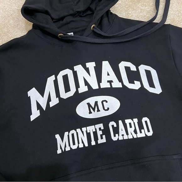 Monaco Monte Carlo Black Sweatshirt Hoodie Men Size XL New Hooded Gravitee NWT - Picture 10 of 15